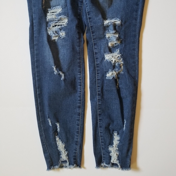 Charming Charlie Distressed Denim Jeans - Picture 2 of 7